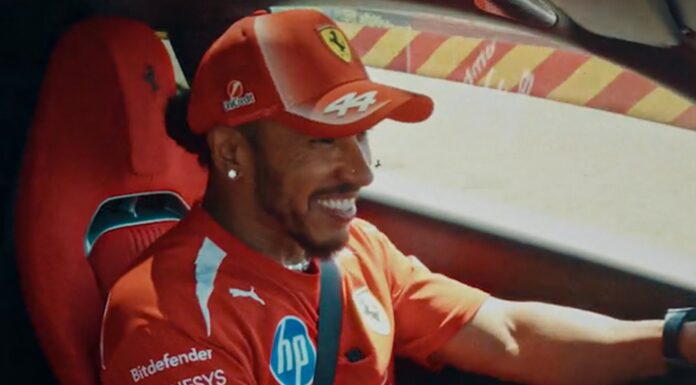 Lewis Hamilton y Charles Leclerc prueban el Ferrari 12Cilindri Manuale en Fiorano: “Es fantástico, muy bueno” Hamilton Leclerc Ferrari 12Cilindri Manuale