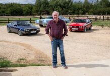 A subasta tres coches clásicos de Jeremy Clarkson que condujo en The Grand Tour, un Lincoln Continental Mark V, un Alfa Romeo GTV6 y un Lancia Montecarlo Spider Subasta tres coches clásicos de Jeremy Clarkson