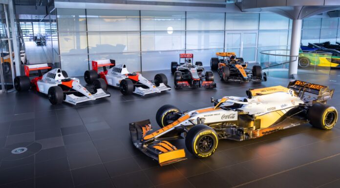 A la venta cinco coches McLaren de Fórmula 1, entre ellos el MP4/6 que pilotaron Ayrton Senna y Gerhard Berger en 1991 Venta cinco coches McLaren Fórmula 1